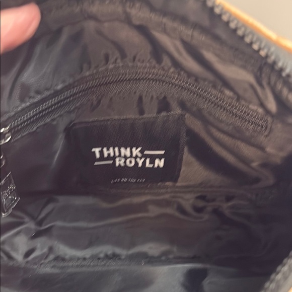 THINK ROYLN Tan and Black Quilted Crossbody Bag - Picture 8 of 13